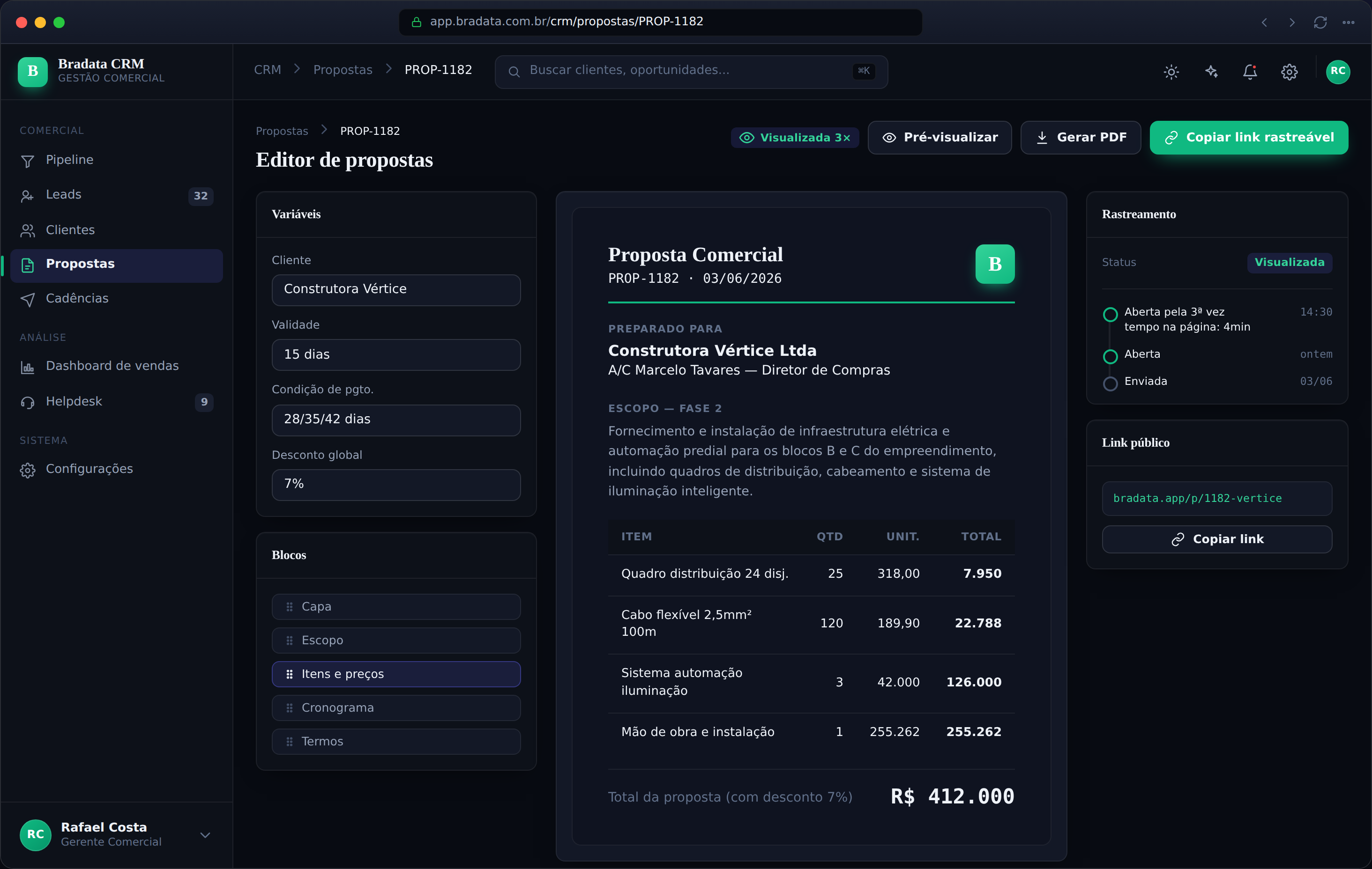 Editor de Propostas