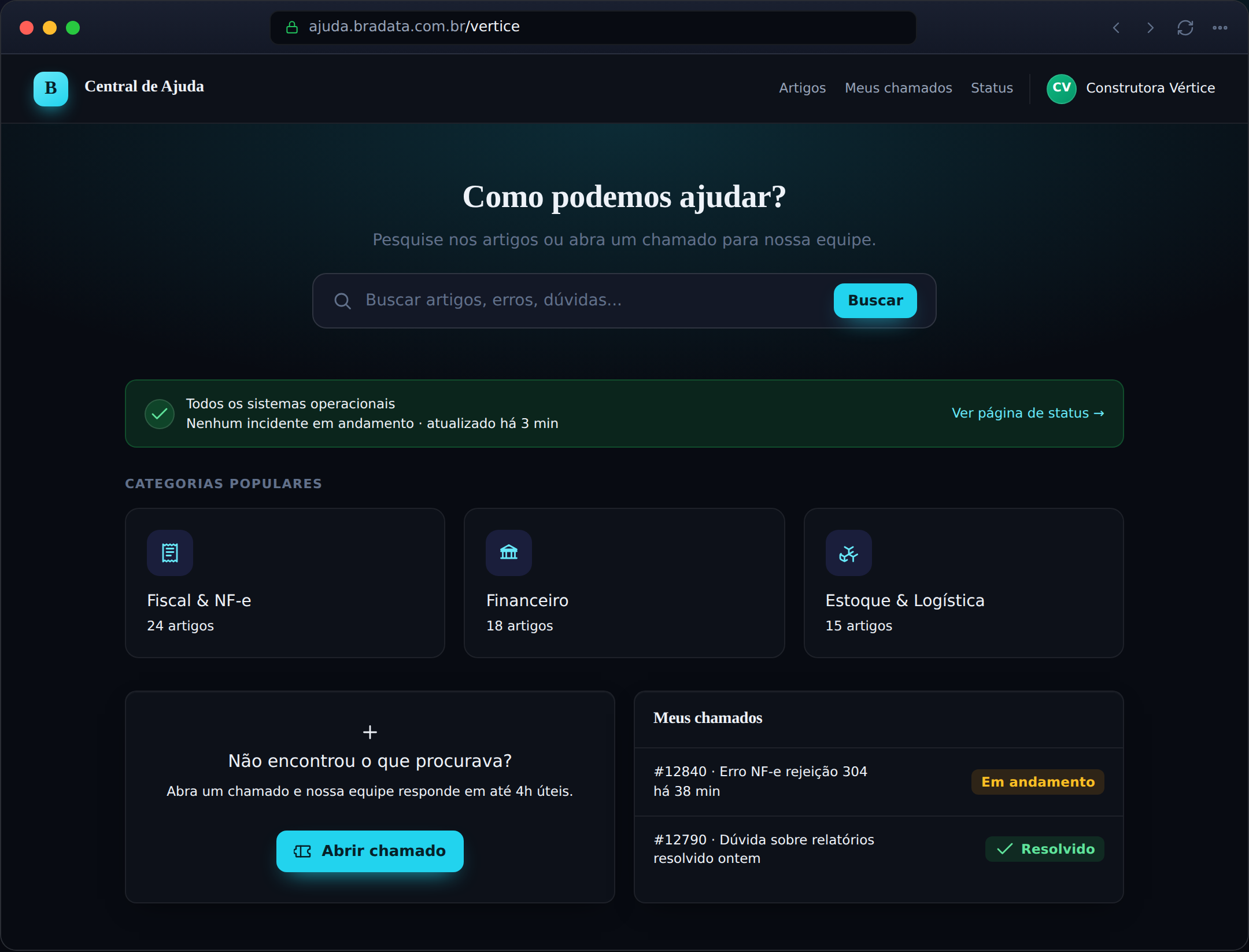 Portal do cliente